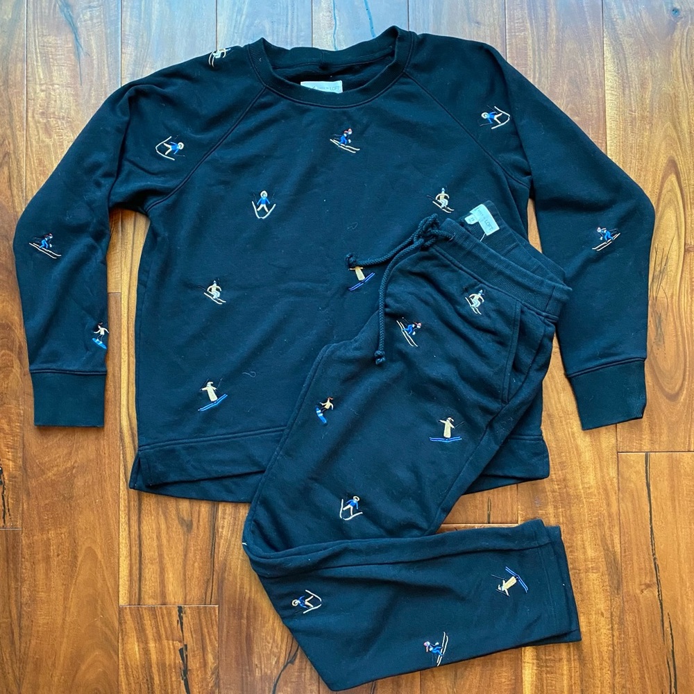 Lou & Grey Ski Cozy Cotton Terry Sweatshirt & Sweatpants